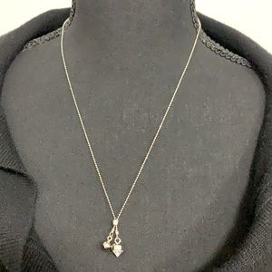 🎁Great Gift 💝 & Other Stories Silver Plated Adjustable Necklace with Pendants